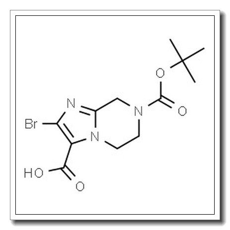 2-溴-7-(叔丁氧基羰基)-5,6,7,8-四氢咪唑并[1,2-A]吡嗪-3-羧酸