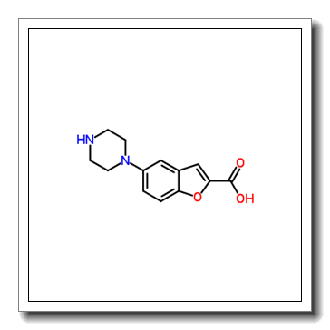 5-piperazin-1-yl-1-benzofuran-2-carboxylic acid CAS 183288-47-3