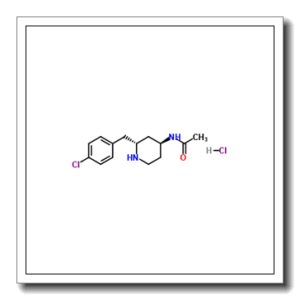 N-[(2R,4S)-2-(4-Chlorobenzyl)-4-piperidinyl]acetamide hydrochloride (1:1)