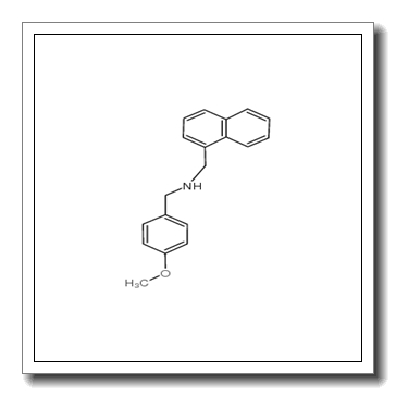 1-(4-methoxyphenyl)-N-(naphthalen-1-ylmethyl)methanamine CAS 185669-79-8