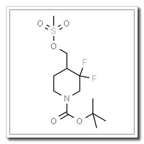 2-Methyl-2-propanyl 3,3-difluoro-4-{[(methylsulfonyl)oxy]methyl}-1-piperidinecarboxylate