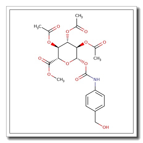 1-[[4-(Hydroxymethyl)phenyl]carbamate]-2,3,5-triacetate-β-D-glucopyranuronic acid methyl ester CAS 186653-58-7