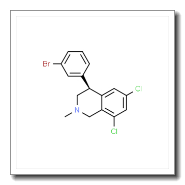 (S)-4-(3-溴苯基)-6,8-二氯-2-甲基-1,2,3,4-四氢异喹啉
