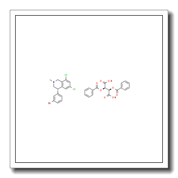 (2R,3R)-2,3-bis(benzoyloxy)butanedioic acid, (4S)-4-(3-bromophenyl)-6,8-dichloro-2-methyl-1,2,3,4-tetrahydroisoquinoline CAS 1870821-30-9