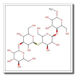 Methyl-O-b-D-glucopyranosyl-(1-3)-S-b-D-glucopyranosyl-(1-4)-O-4-thio-b-D-glucopyranosyl-(1-4)-b-D-glucopyranoside