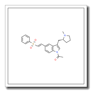 1-(3-{[(2R)-1-Methyl-2-pyrrolidinyl]methyl}-5-[(E)-2-(phenylsulfonyl)vinyl]-1H-indol-1-yl)ethanone CAS 188113-71-5
