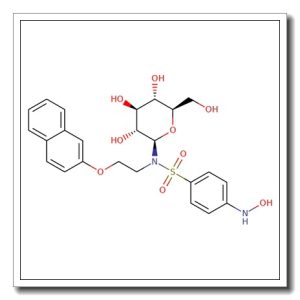 N-{[4-(Hydroxyamino)phenyl]sulfonyl}-N-[2-(2-naphthyloxy)ethyl]-b-D-glucopyranosylamine