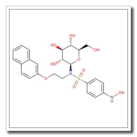 N-{[4-(Hydroxyamino)phenyl]sulfonyl}-N-[2-(2-naphthyloxy)ethyl]-b-D-glucopyranosylamine