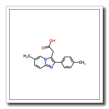 2-[6-methyl-2-(4-methylphenyl)imidazo[1,2-a]pyridin-3-yl]acetic acid CAS 189005-44-5