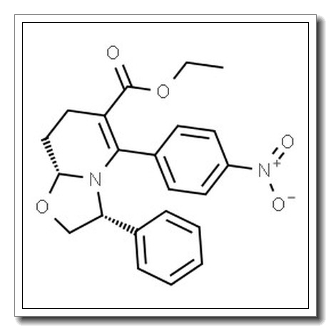 Ethyl (3R,8aR)-5-(4-nitrophenyl)-3-phenyl-2,3,8,8a-tetrahydro-7H-[1,3]oxazolo[3,2-a]pyridine-6-carboxylate CAS 1893415-77-4 