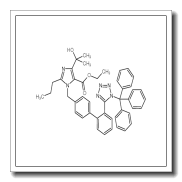 ethyl 5-(2-hydroxypropan-2-yl)-2-propyl-3-[[4-[2-(1-trityltetrazol-5-yl)phenyl]phenyl]methyl]imidazole-4-carboxylate CAS 189400-21-3