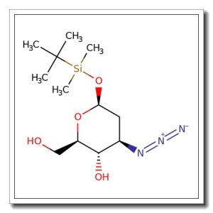 3-Azido-2,3-dideoxy-1-O-(tert-butyldimethylsilyl)-b-D-arabino-hexopyranose