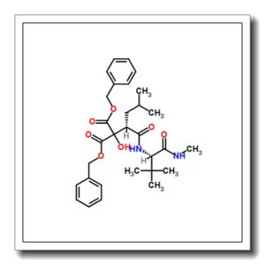 Dibenzyl [(2R)-1-{[(2S)-3,3-dimethyl-1-(methylamino)-1-oxo-2-butanyl]amino}-4-methyl-1-oxo-2-pentanyl](hydroxy)malonate