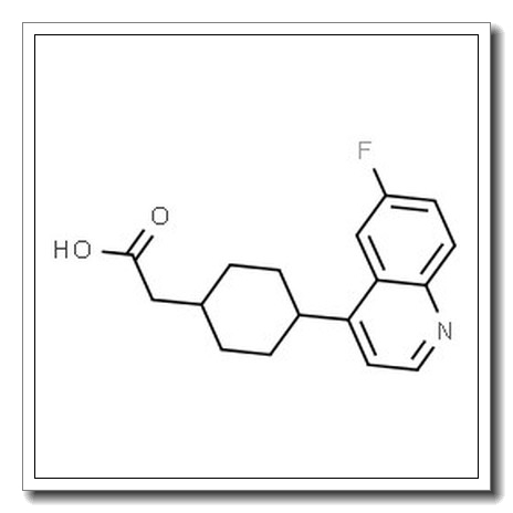 [4-(6-Fluoro-4-quinolinyl)cyclohexyl]acetic acid