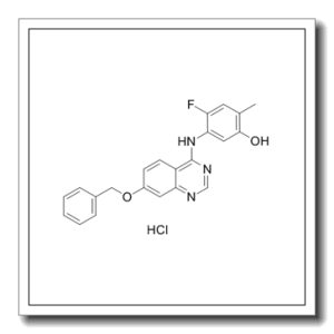 5-[(7-苄氧基喹唑啉-4-基)氨基]-4-氟-2-甲基苯酚盐酸盐