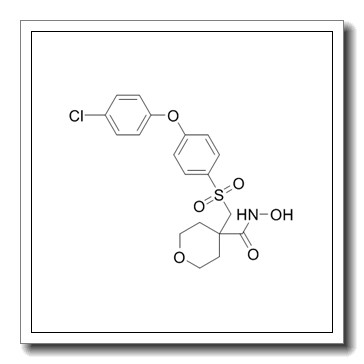 4-[[4-(4-chlorophenoxy)phenyl]sulfonylmethyl]-N-hydroxyoxane-4-carboxamide CAS 193022-04-7
