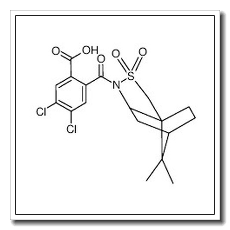 N-(2-羧基-4,5-二氯苯甲酰)-(-)-10,2-樟脑磺内酰胺