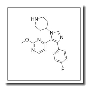 4-[4-(4-氟苯基)-1-(4-哌啶基)-1H-咪唑-5-基]-2-甲氧基嘧啶