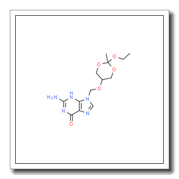 6H-Purin-6-one, 2-amino-9-[[(2-ethoxy-2-methyl-1,3-dioxan-5-yl)oxy]methyl]-1,9-dihydro- CAS 194159-14-3
