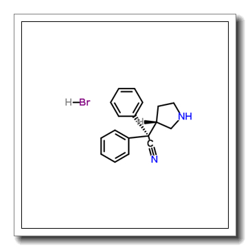 Diphenyl[(3S)-3-pyrrolidinyl]acetonitrile hydrobromide (1:1) CAS 194602-27-2