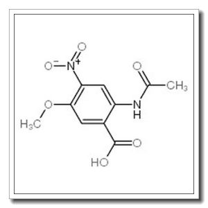 2-乙酰氨基-4-硝基-5-甲氧基苯甲酸
