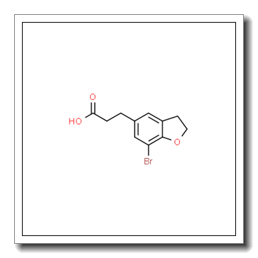 3-(7-bromo-2,3-dihydrobenzofuran-5-yl)propionic acid CAS 196597-68-9