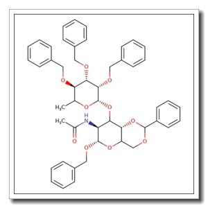 Benzyl 2-acetamido-3-O-(2,3,4-tri-O-benzyl-a-L-fucopyranosyl)-4,6-O-benzylidene-2-deoxy-a-D-glucopyranoside