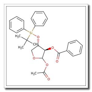 1-OAcetyl-2-O-benzoyl-3-O-tert-butyldiphenylsilyl-L-threofuranose