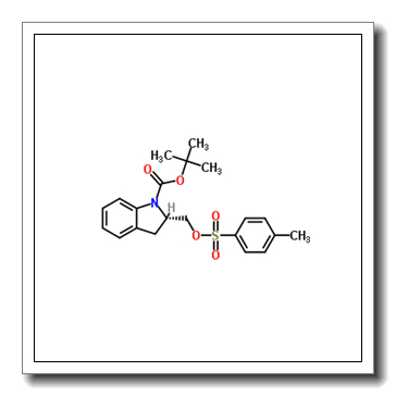 2-Methyl-2-propanyl (2S)-2-({[(4-methylphenyl)sulfonyl]oxy}methyl)-1-indolinecarboxylate
