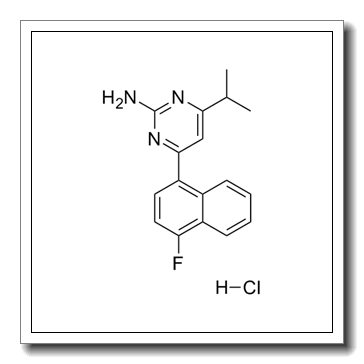 4-(4-Fluoronaphthalen-1-yl)-6-isopropylpyrimidin-2-amine hydrochloride CAS 199864-86-3