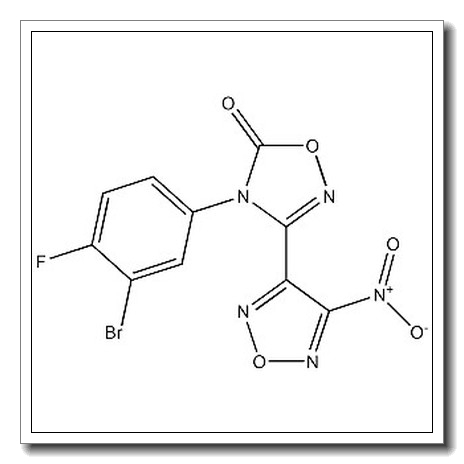 4-(3-bromo-4-fluorophenyl)-3-(4-nitro-1,2,5-oxadiazol-3-yl)-1,2,4-oxadiazol-5(4H)-one CAS 2019140-71-5 