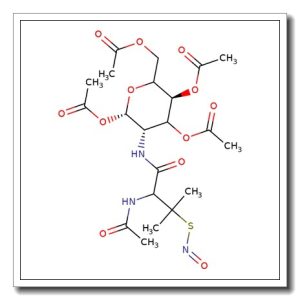 N-(S-Nitroso-N-acetyl-D,L-penicillamine)-2-amino-2-deoxy-1,3,4,6-tetra-O-acetyl-b-D-glucopyranose