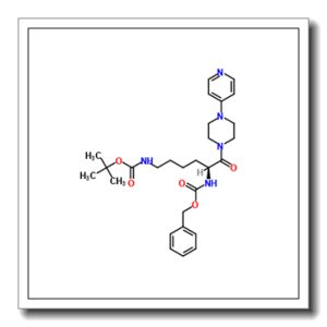 Benzyl {(2S)-6-({[(2-methyl-2-propanyl)oxy]carbonyl}amino)-1-oxo-1-[4-(4-pyridinyl)-1-piperazinyl]-2-hexanyl}carbamate