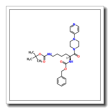 Benzyl {(2S)-6-({[(2-methyl-2-propanyl)oxy]carbonyl}amino)-1-oxo-1-[4-(4-pyridinyl)-1-piperazinyl]-2-hexanyl}carbamate CAS 204692-51-3