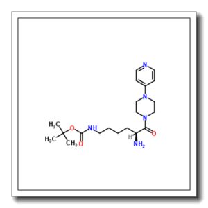2-Methyl-2-propanyl {(5S)-5-amino-6-oxo-6-[4-(4-pyridinyl)-1-piperazinyl]hexyl}carbamate