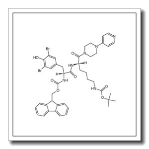 1-[N2-[3,5-dibromo-N-(9-fluorenylmethoxycarbonyl)-D-tyrosyl]-N6-(1,1-dimethylethoxycarbonyl)-L-lysyl]-4-(4-pyridinyl)piperazine
