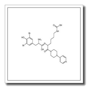 3,5-Dibromo-N-{6-(carboxyamino)-1-oxo-1-[4-(4-pyridinyl)-1-pipera zinyl]-2-hexanyl}tyrosinamide