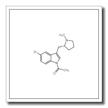 1-[5-bromo-3-[[(2R)-1-methylpyrrolidin-2-yl]methyl]indol-1-yl]ethanone CAS 205369-12-6