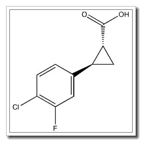 (1R,2R)-rel-2-(4-chloro-3-fluorophenyl)cyclopropane-1-carboxylic acid