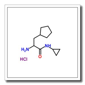 3-Cyclopentyl-N-cyclopropylalaninamide hydrochloride (1:1)
