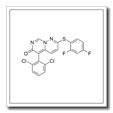 5-(2,6-dichlorophenyl)-2-(2,4-difluorophenyl)sulfanylpyrimido[1,6-b]pyridazin-6-one CAS 209410-46-8