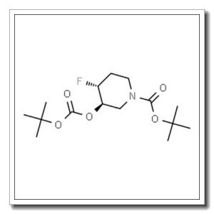 2-Methyl-2-propanyl (3R,4R)-4-fluoro-3-({[(2-methyl-2-propanyl)oxy]carbonyl}oxy)-1-piperidinecarboxylate