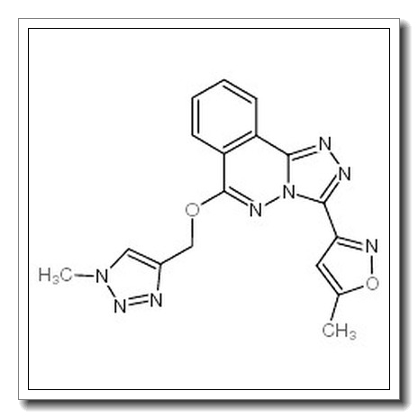 5-methyl-3-[6-[(1-methyltriazol-4-yl)methoxy]-[1,2,4]triazolo[3,4-a]phthalazin-3-yl]-1,2-oxazole CAS 215874-86-5 