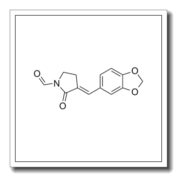 3-(1,3-benzodioxol-5-ylmethylidene)-2-oxopyrrolidine-1-carbaldehyde CAS 218924-25-5
