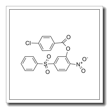 2-nitro-5-(phenylsulfonyl)phenyl 4-chlorobenzoate CAS 219793-45-0