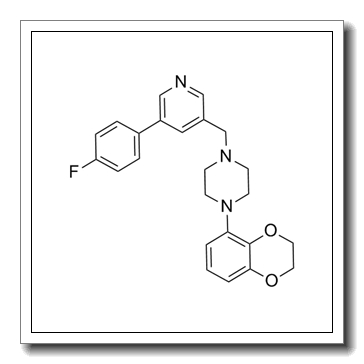 1-(2,3-dihydro-1,4-benzodioxin-5-yl)-4-[[5-(4-fluorophenyl)pyridin-3-yl]methyl]piperazine CAS 222551-17-9