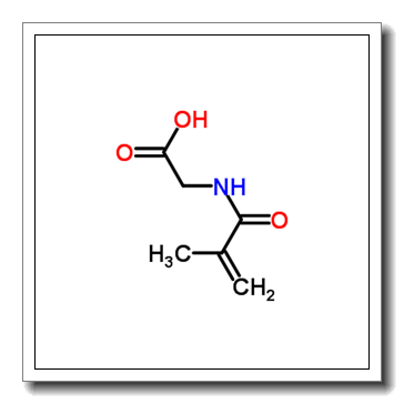 2-(2-methylprop-2-enoylamino)acetic acid CAS 23578-45-2