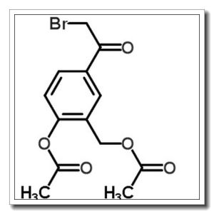 4-乙酰氧基-3-乙酰氧基甲基-alpha-溴苯乙酮