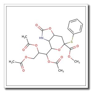 Methyl 7,8,9-Tri-O-acetyl-5-N,4-O-carbonyl-3,5-dideoxy-2-S-phenyl-2-thio-D-glycero-b-D-galacto-2-nonulopyranosylonate