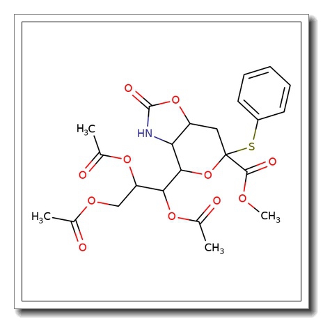 Methyl 7,8,9-Tri-O-acetyl-5-N,4-O-carbonyl-3,5-dideoxy-2-S-phenyl-2-thio-D-glycero-b-D-galacto-2-nonulopyranosylonate CAS 2416647-62-4